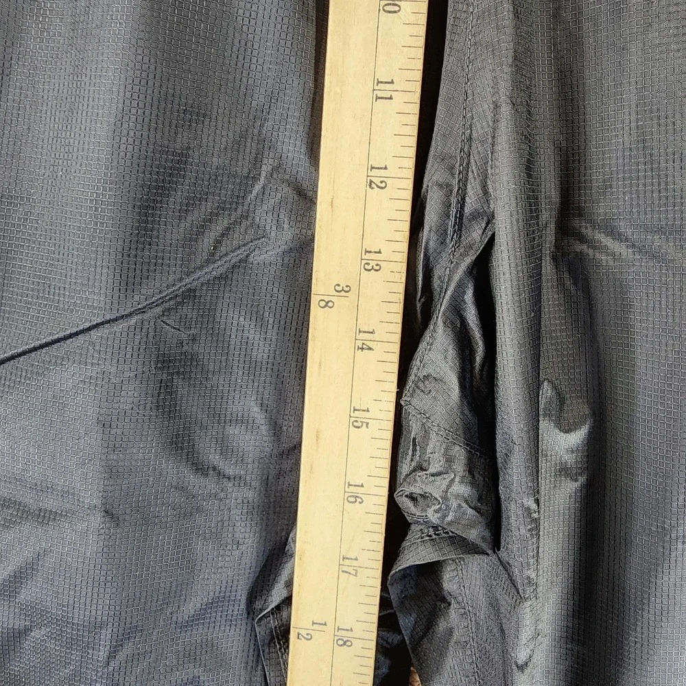 Eddie Bauer Cloud Cap Rain Pant Mens XLT Black Zip Pockets Adjustable Cuffs NWT